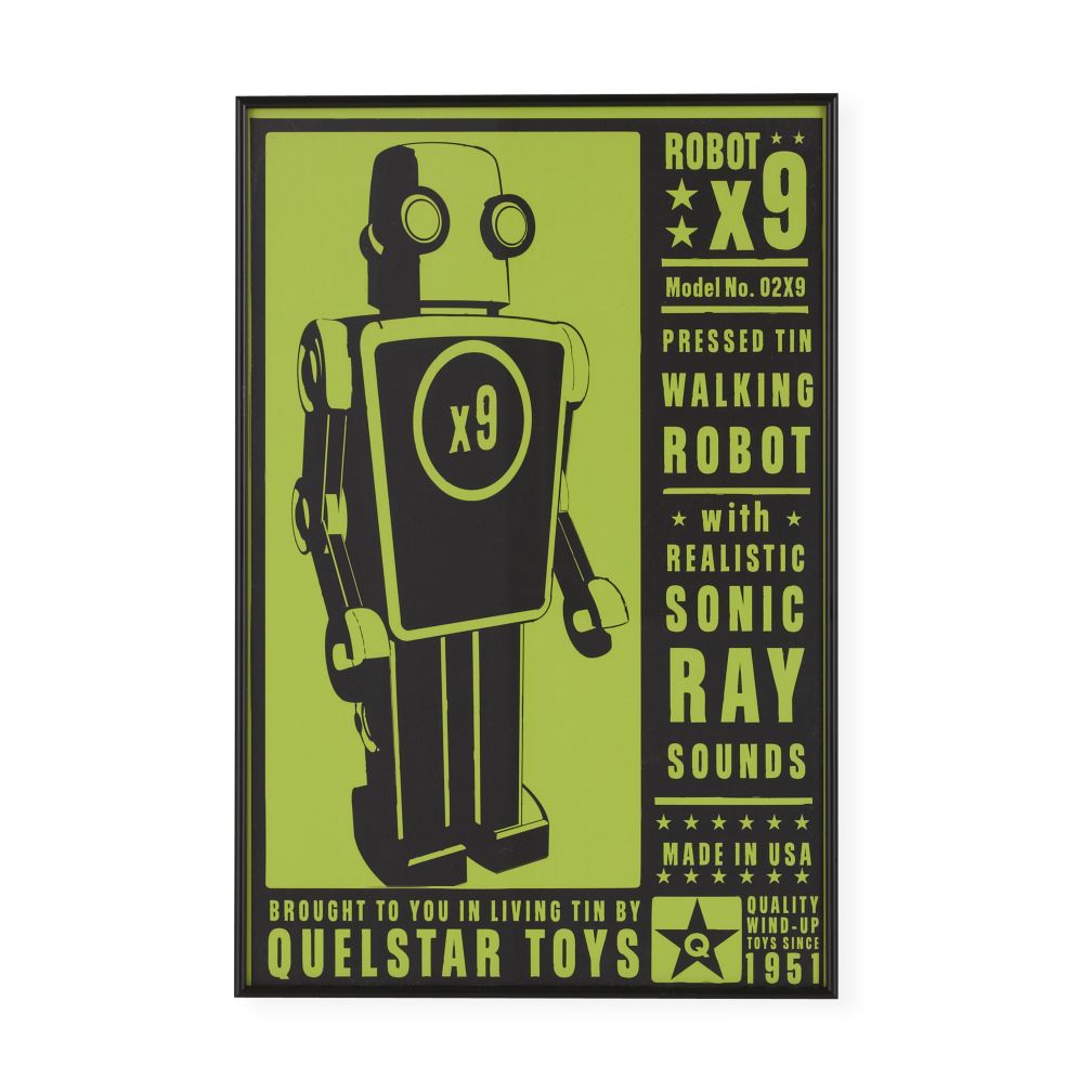 They're Heeere Outer Space Framed Wall Art (Robot)
