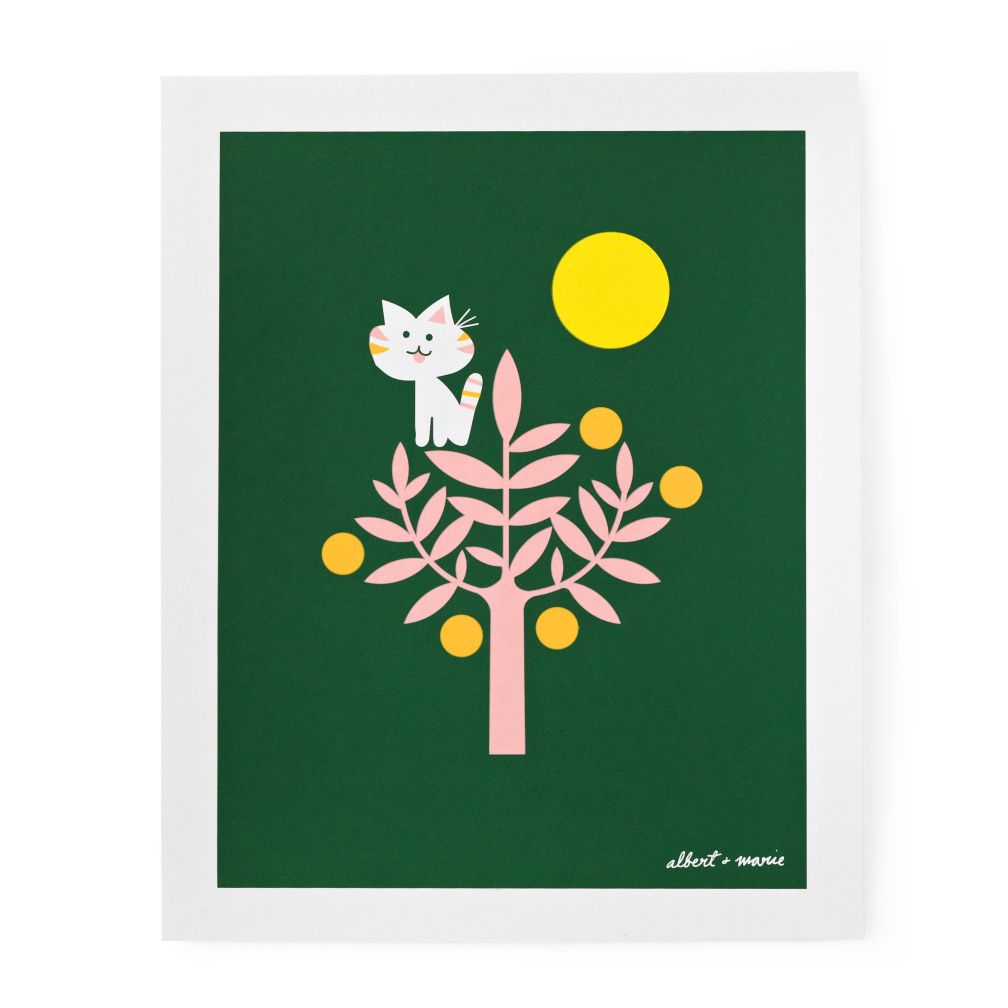 Kitty and Citrus Albert + Marie Prints