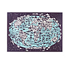 World is Flat Map Print