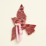 Flashy Forest Bird Wall Hook (Pink/Purple)