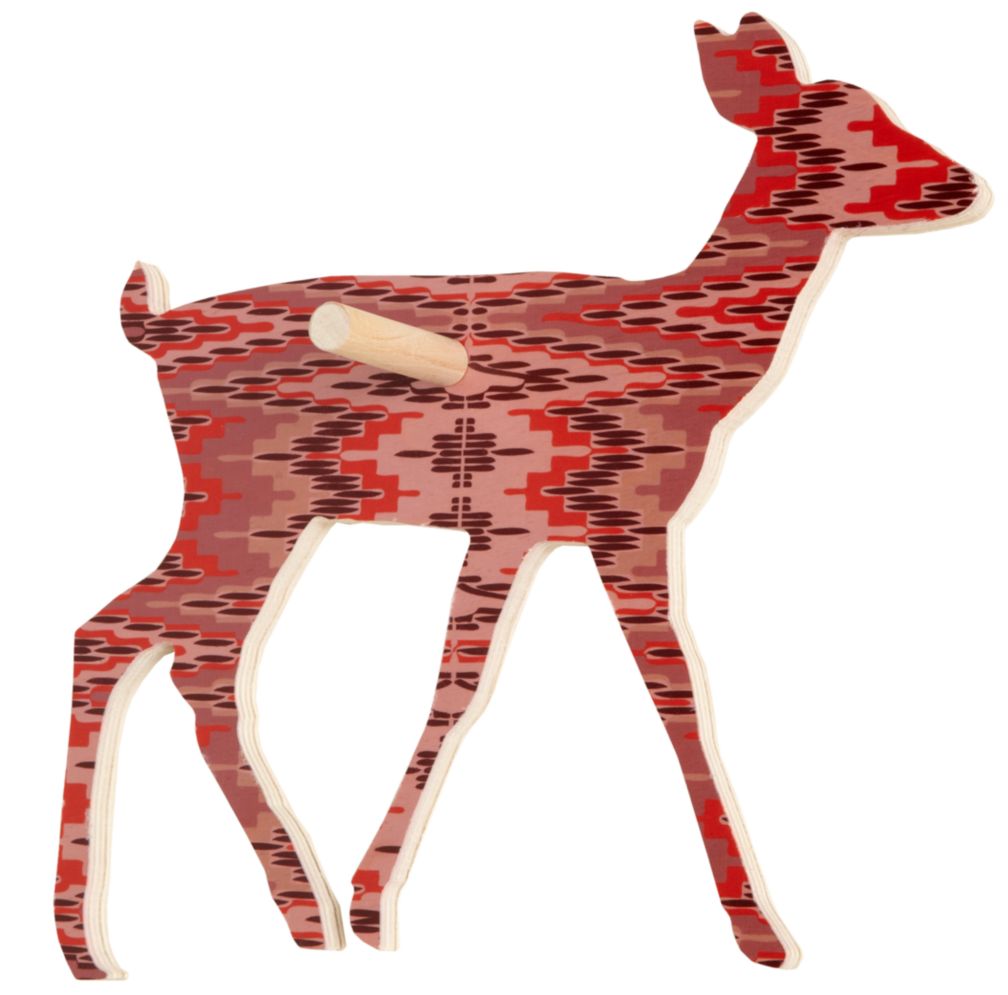Flashy Forest Deer Wall Hook (Pink/Purple)