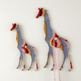 Flashy Forest Giraffe Wall Hook (Orange/Blue)
