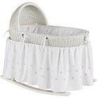 White Bassinet w/Pink Bedding Set