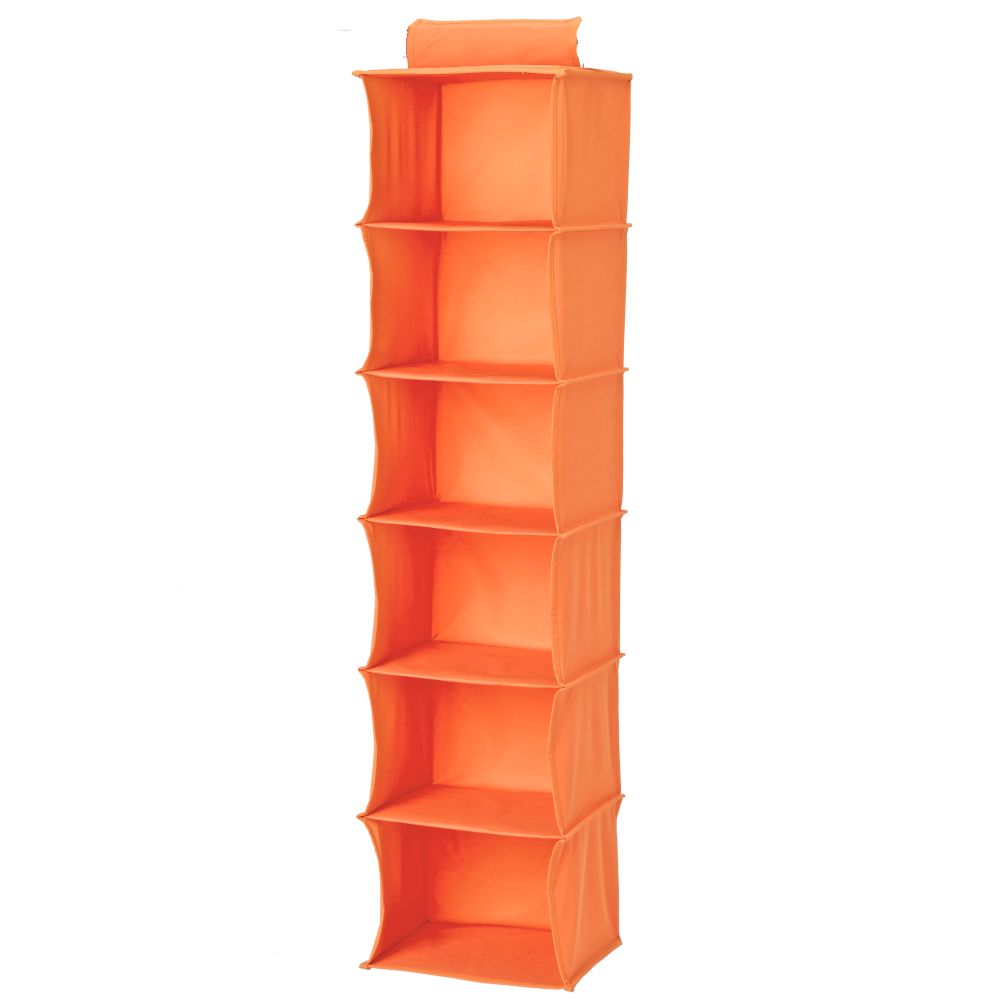I Think I Canvas Wide Hanging Organizer (Orange)