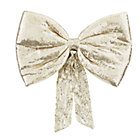 Gold Sequin Bow Wreath