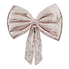Pink Sequin Bow Wreath