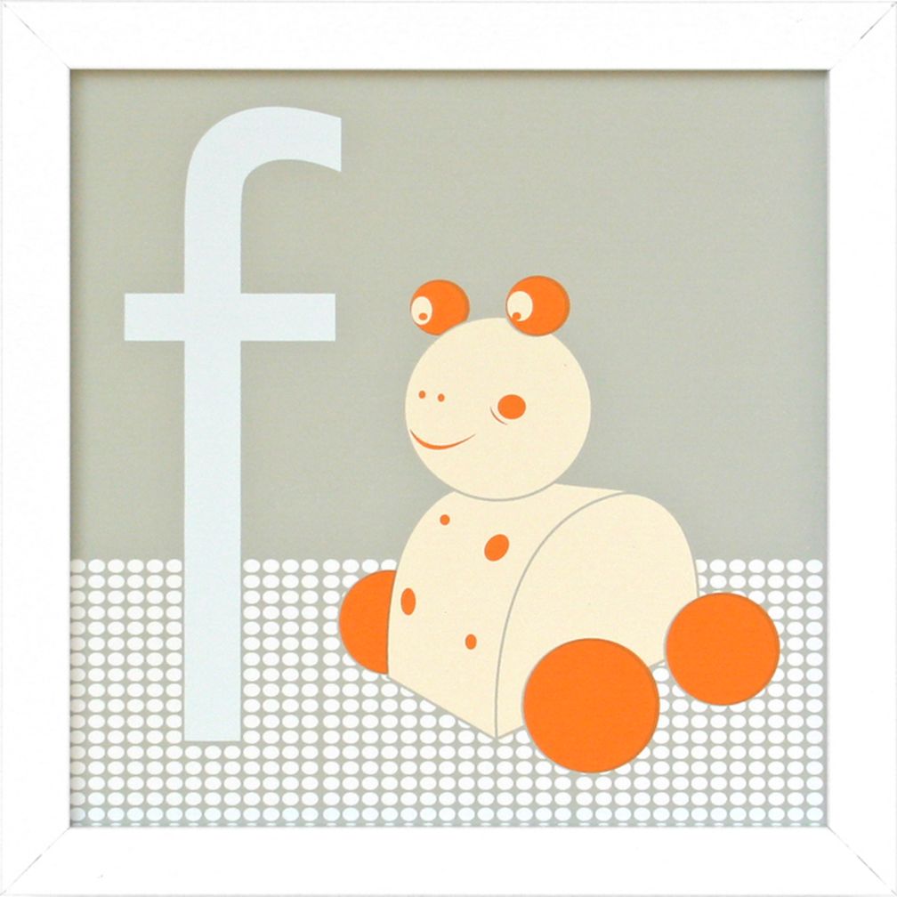 Not Your Usual Alphabet Framed Letter F