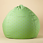 40" Green Dot Personalized Beanbag Chair includes Cover and InsertFree embroidered personalization!