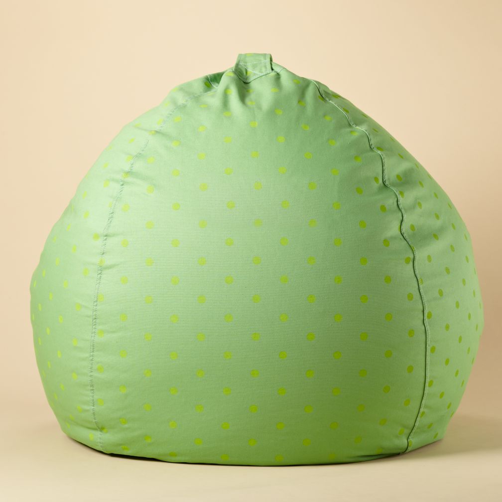 40" Green Dots Ginormous Beanbag