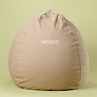 40" Khaki Personalized Beanbag Chair includes Cover and Insert