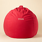 40" Red Personalized Beanbag Chair includes Cover and InsertFree embroidered personalization!