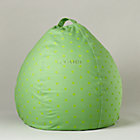 40" Personalized Green Dots Beanbag Cover OnlyFree embroidered personalization!