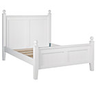 Full White Bed