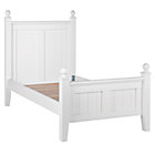 Twin White Bed