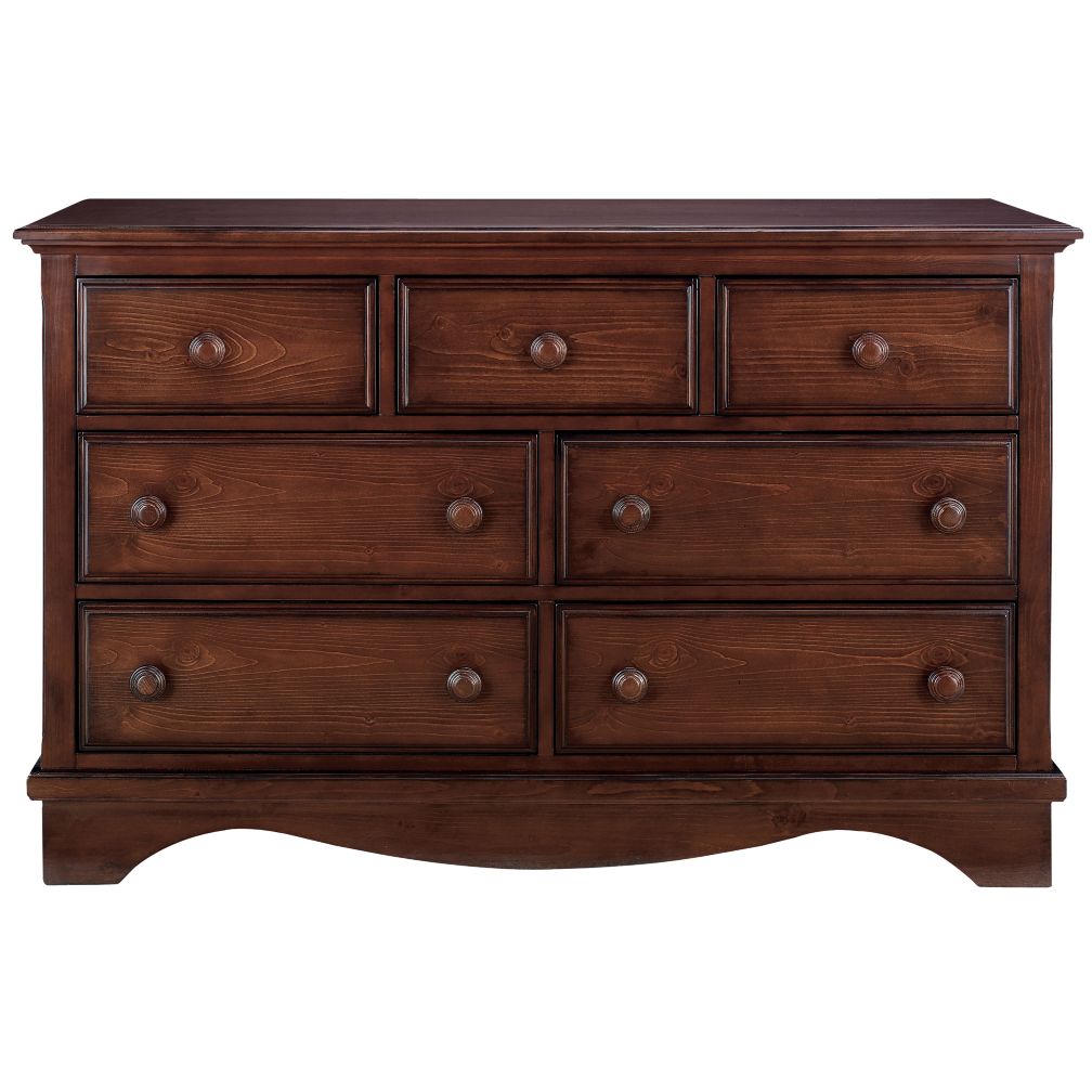 Chocolate 7-Drawer Dresser