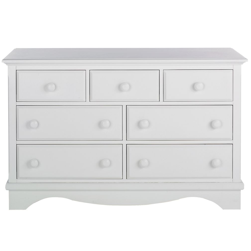 White 7-Drawer Dresser