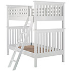 White Twin Simple Bunk Bed