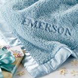Personalized Cuddle Me Softly Baby Blanket (Lt. Blue)