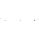 48-84" Nickel Button Cap Single Rod