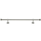 28-48" Nickel Button Cap Single Rod