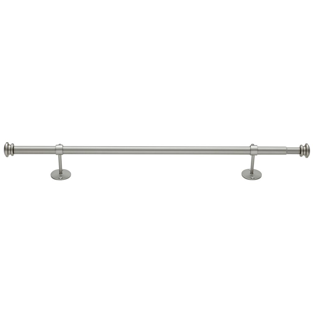 28-48" Nickel Button Cap Single Rod