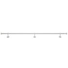 48-84" White Button Cap Single Rod