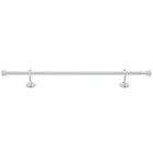 28-48" White Button Cap Single Rod
