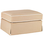 Mod Nod Sand w/ Natural Piping Ottoman