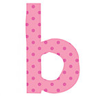 Fabric Letter b