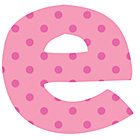 Fabric Letter e