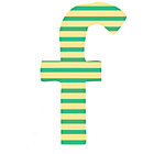 Fabric Letter f