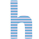 Fabric Letter h