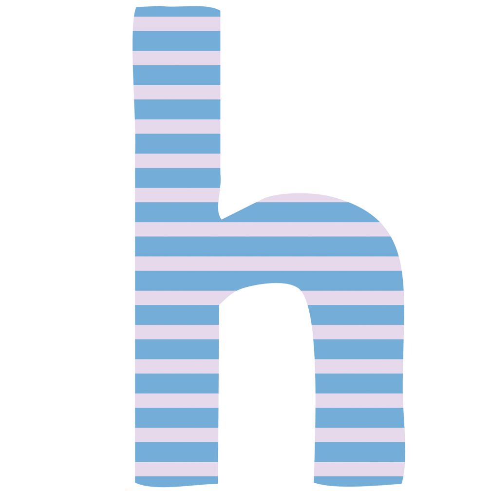 Fantabulous Fabric Letter h