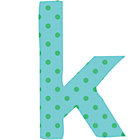 Fabric Letter k