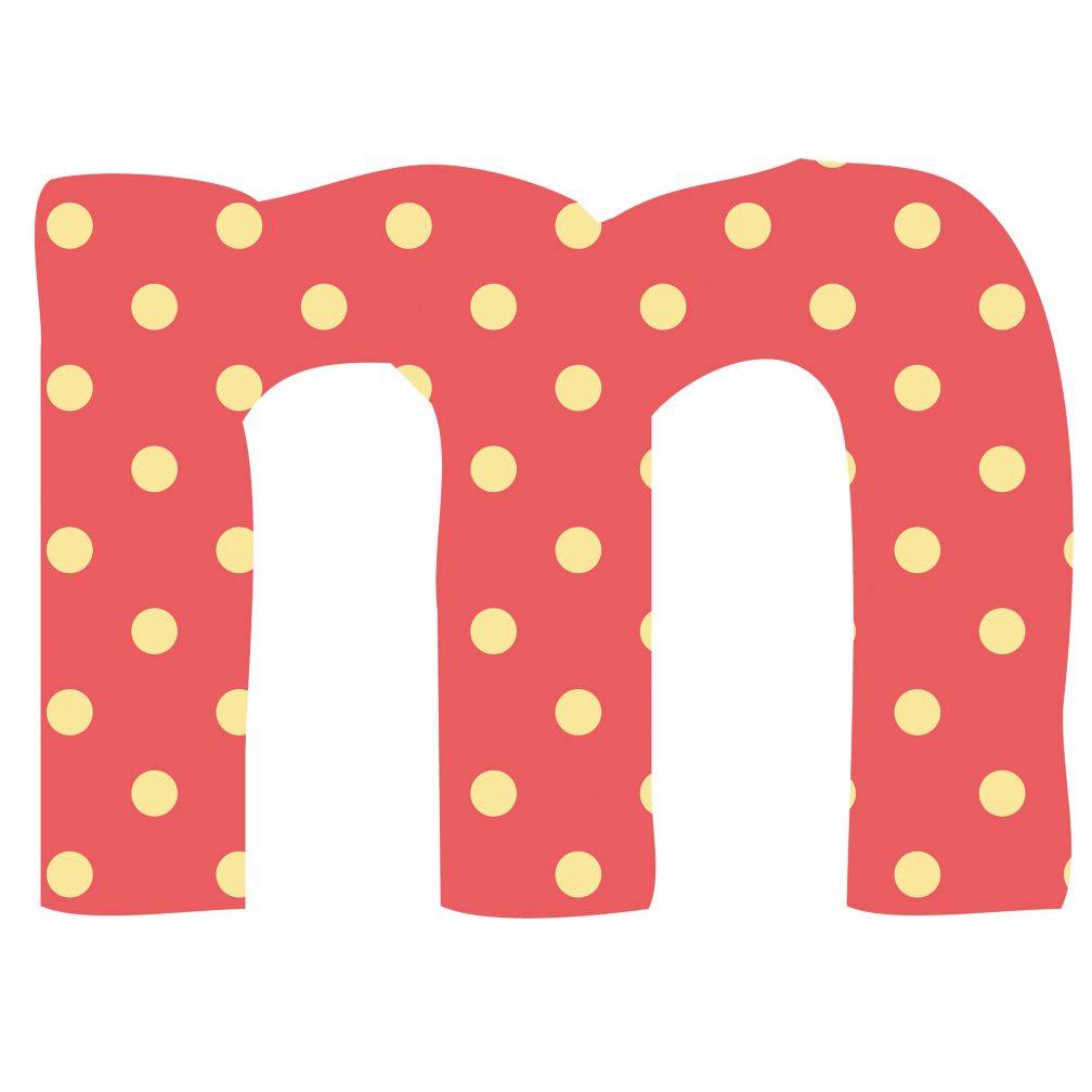 Fantabulous Fabric Letter m