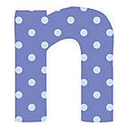 Fabric Letter n