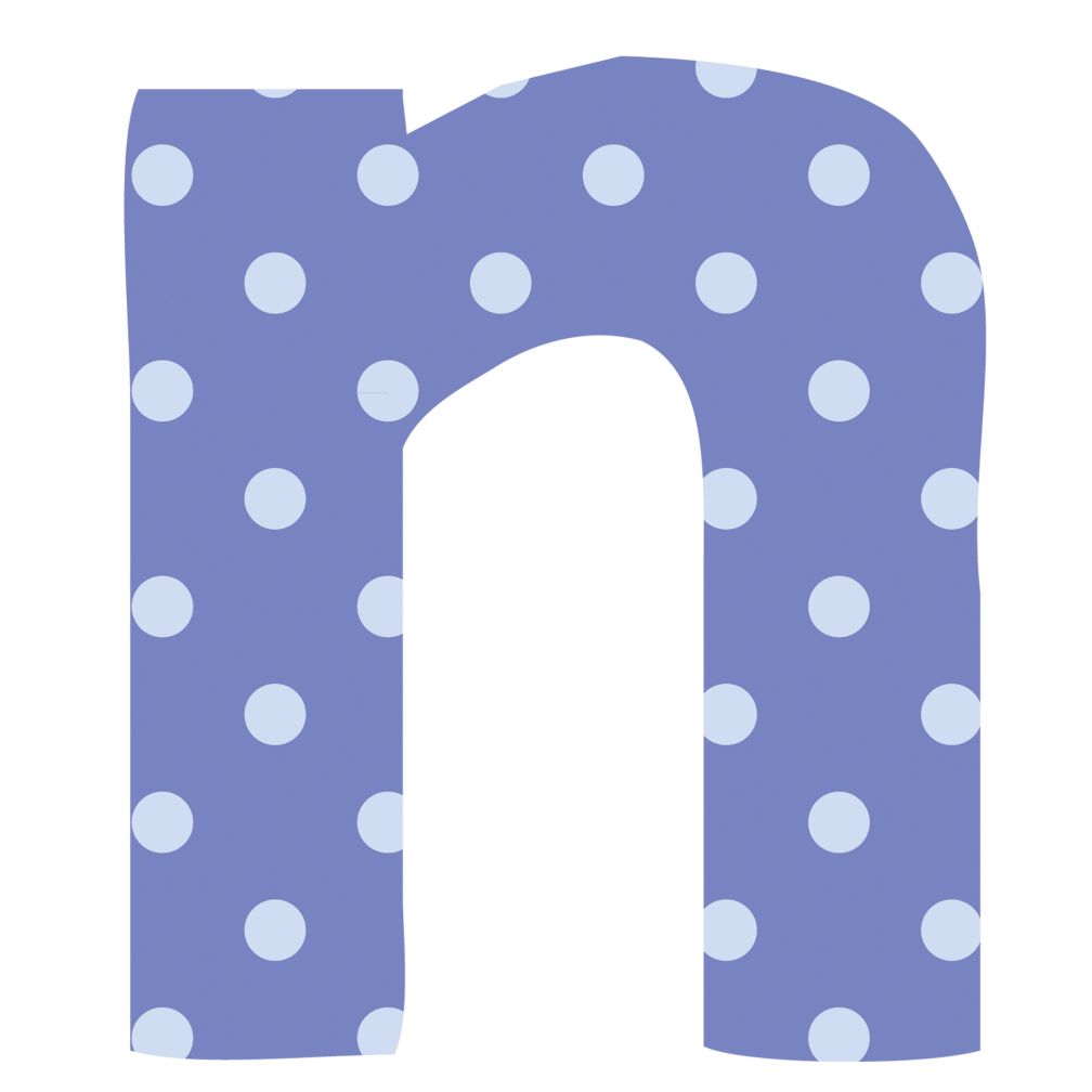 Fantabulous Fabric Letter n