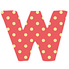 Fabric Letter w