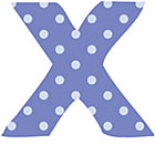 Fabric Letter x