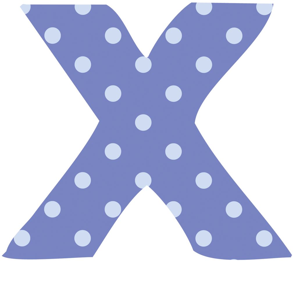 Fantabulous Fabric Letter x