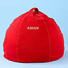 30" Red Personalized Beanbag Chair includes Cover and InsertFree embroidered personalization!
