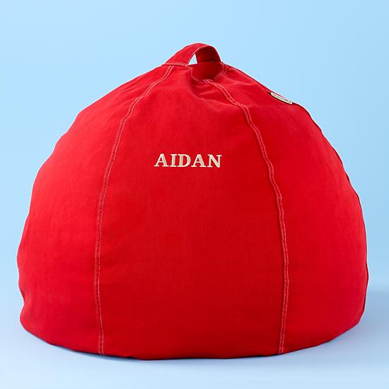 redpersonalizedbeanbag_Aiden